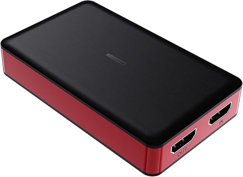 Luocute Video Card, 4K 2160p60 Input and Out, 1080p60 Recording USB Device, HD Audio Input, Plug and Play, with Dual Audio and USB 3.2 Gen 1, for Streaming, Gaming and Live in Kuwait