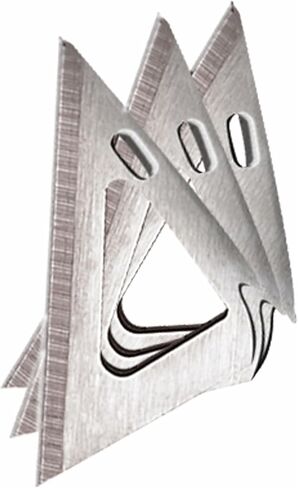 Muzzy 3-Set Replacement Blades for MERC 100 Grain 3-Blade Broadheads, Silver in Kuwait