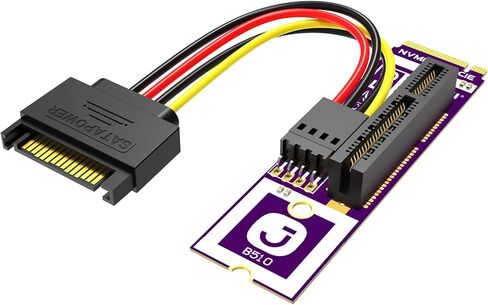 JEYI PCIe 5.0 x4 M.2 NVMe Adapter, 128Gbps Gen5 SSD Expansion Card, Supports M.2 2280/2260, Fits PCIe X4/X8/X16 Slots in Saudi Arabia