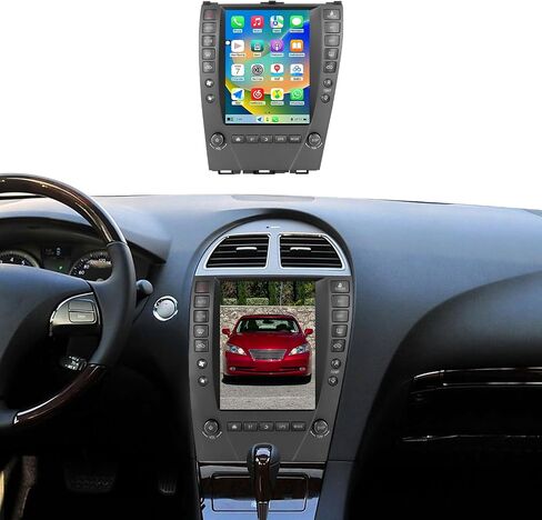 9.7" Touchscreen Android 14 Car Radio Stereo Compatible with Lexus ES350 2006 2007 2008 2009 2010 2011 2012 Wireless CarPlay & Android Auto GPS Navigation FM Radio Bluetooth, HD Backup Camera 2GB+64GB in Kuwait