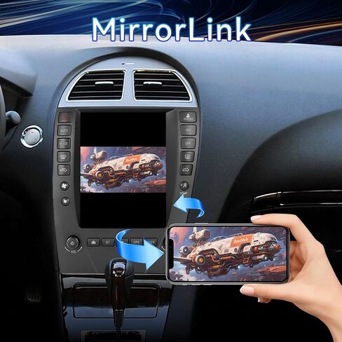 9.7" Touchscreen Android 14 Car Radio Stereo Compatible with Lexus ES350 2006 2007 2008 2009 2010 2011 2012 Wireless CarPlay & Android Auto GPS Navigation FM Radio Bluetooth, HD Backup Camera 2GB+64GB in Kuwait