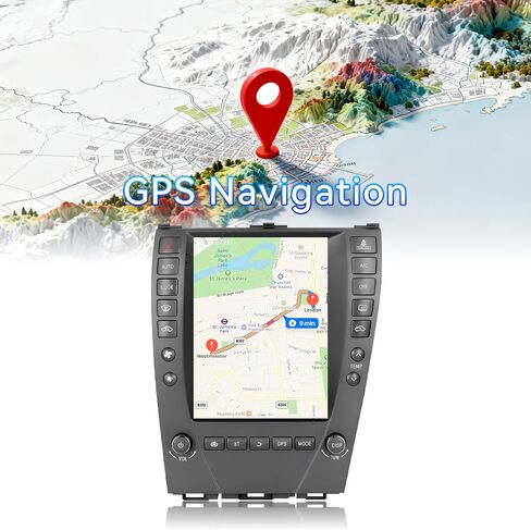9.7" Touchscreen Android 14 Car Radio Stereo Compatible with Lexus ES350 2006 2007 2008 2009 2010 2011 2012 Wireless CarPlay & Android Auto GPS Navigation FM Radio Bluetooth, HD Backup Camera 2GB+64GB in Kuwait