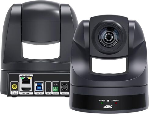 4K PTZ Camera 20X, HDMI USB Video Conference Camera Webcam Live Streaming for Church Worship/Events Services/Education,Works with Zoom,Skype,OBS(Black) in Kuwait
