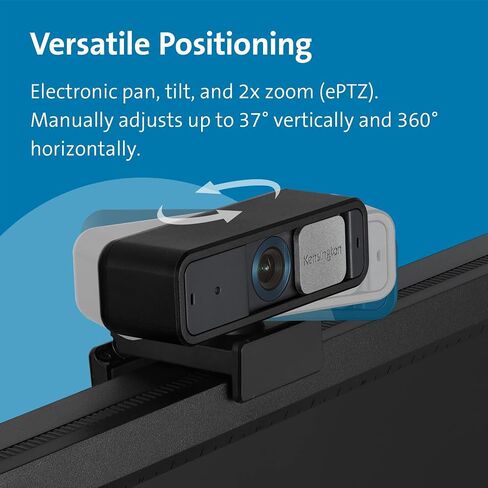 Kensington W2050 Pro 1080p Auto Focus Pro Webcam with Dual Stereo Microphone for Video Conferencing, Software Control, Privacy Shutter, Compatible with Zoom/Skype/Teams and More (K81176WW) in Kuwait