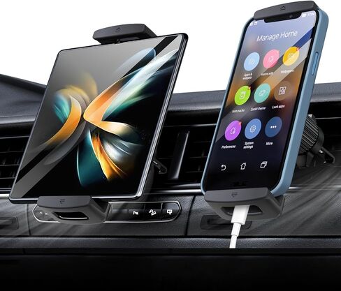Z Fold 8 Car Mount Accessories, Secure Clamp, Long Arm Vent Clip in Saudi Arabia