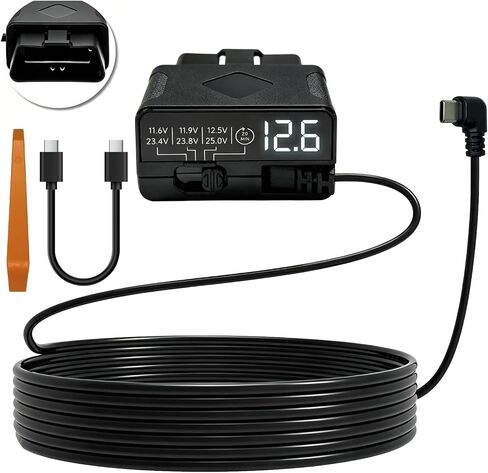 Dash Cam Hardwire Kit, OBD to USB-C Port, 12V-24V to 5V 3A in Saudi Arabia