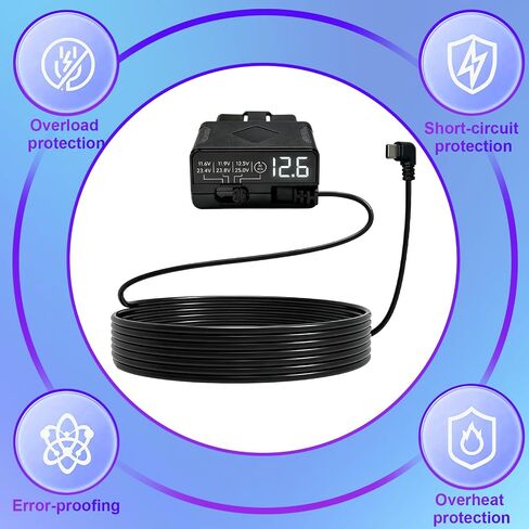 Dash Cam Hardwire Kit, OBD to USB-C Port, 12V-24V to 5V 3A in Saudi Arabia