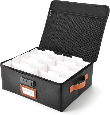 Fireproof Photo Storage Box, 2000+ 4x6 Photo Organizer with Lock in Kuwait