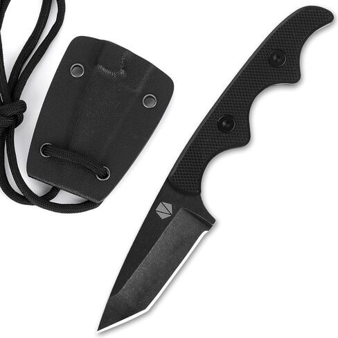 REAT Fixed Blade Knife with Kydex Sheath, 1.8" 14C28N Steel Blade,Ergonomic G10 Handle, Sharp Mini Neck Knife,Utility EDC Knife for Camping,Hiking,Skinning,Gifts for Men,Women in Kuwait