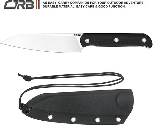 CJRB CUTLERY Tactical Knife Silax (J1921) AR-RPM9 Powder Steel Blade Black G10 Handle Pocket Knife Fixed Blade Knife EDC Knife in Kuwait