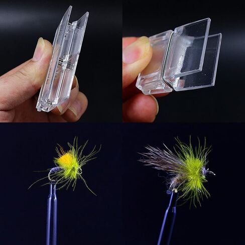 WellieSTR 4pcs(3 Size) CDC Feather Magic Clips Set Fly Tying Super Dubbing Tools Cul de Canard Feather nip clamp Table Clip in Saudi Arabia