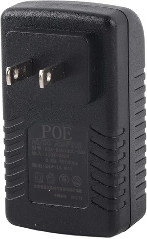 POE Injector, 24W DC 24V 1A Power Adapter with Short Circuit Overcurrent Overvoltage Protection, for POE Bluetooth Devices IEEE802.3 Network Line Power Standard (US Plug) in Kuwait