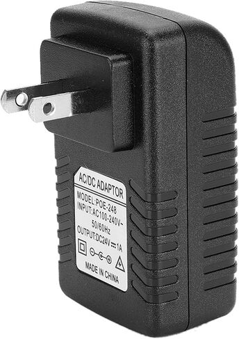 POE Injector, 24W DC 24V 1A Power Adapter with Short Circuit Overcurrent Overvoltage Protection, for POE Bluetooth Devices IEEE802.3 Network Line Power Standard (US Plug) in Kuwait