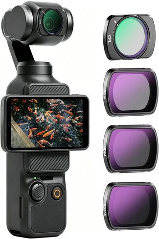 Clolasa HD CPL ND16 ND64 ND256 Filter Kit Compatible with DJI Pocket 4/3 in Kuwait