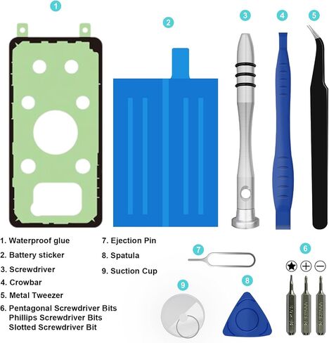 Replacement Battery for Samsung Galaxy A20 A30 A50,5000mAh High Capacity Battery Fit for Model A505F /A30 SM-A305 /A20 A205FN A202F /A30s SM-A307 with Repair Tool Kits,EB-BA505ABU in Kuwait
