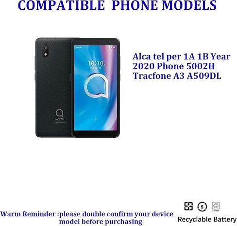 Pattaya TLi028C7 Battery Replacement for Alcate l per 1A 1B Year 2020 Phone 5002H Tracfon e A3 A509DL in Kuwait