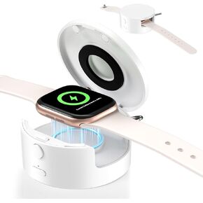 CloudValley Portable Charger for Apple Watch, Enclosed Protective Case, Anti-Drop, Wireless Charging for Apple Watch Ultra2/Ultra/SE2/SE Series 10/9/8/7/6/5/4/3/2/1, for Travel & Keychain in Saudi Arabia