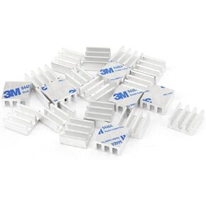 10pcs Aluminum Heat Sink 11x11x5mm Chip Cooler RAM, Memory, IC DC Converter in Kuwait