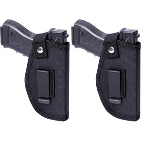 Concealed Carry Gun Holster for Men&Women, Universal IWB/OWB Pistol Holsters for Right and Left Hand, Fits Subcompact Compact Handguns, Black in Kuwait