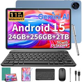2026 11 inch Tablet, Android 15 Tablet with Keyboard, 24GB+256GB+2TB Expand in Kuwait