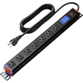 19in 1U Metered PDU Rack Mount Power Strip with Display in Kuwait