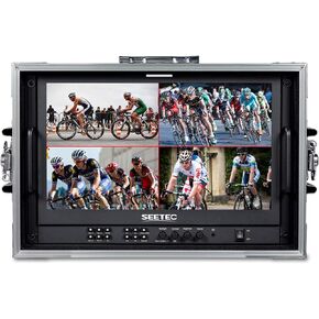 ATEM156S-CO 15.6 inch Multi-Camera Broadcast Monitor with 4x3G-SDI Input Output 1 HDMI in Quad Split Display for Studio Television Production Full HD 1920x1080 (ATEM156S-CO) in Kuwait