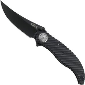 CRKT Clever Girl Fixed Blade Knife with Sheath: Powder Coated SK5 Steel, Upswept Blade, Textured Nylon Handle, Molle Compatible Sheath 2709,Black in Saudi Arabia