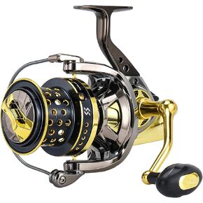 Sougayilang Spinning Reels 10000 Series Surf Fishing Reels, Ultra Smooth Powerful with CNC Aluminum Spool, Inshore & Offshore Saltwater Fishing in Kuwait