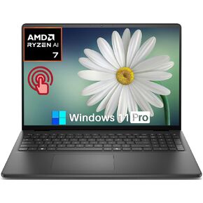 Dell 16 DC16255 Touchscreen Laptop 16 GB DDR5 1 TB SSD AMD Ryzen 7 250 CPU in Kuwait
