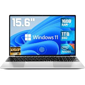 2026 New 15.6'' IPS FHD Laptop, 4GB RAM 128GB SSD, Pentium 6500Y (3.40GHz), Backlit Keyboard, Fingerprint, Webcam, USB3.2 Gen1, Mini-HDMI, TF Card Slot, Windows 11 Pro, up to 16GB RAM 2TB SSD in Kuwait