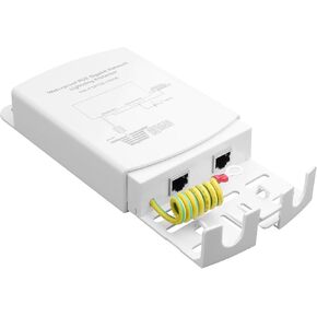 Outdoor Gigabit PoE Ethernet SurgeProtector IEEE802.3Af/At/Bt 1000Mbps, WaterproofOutdoor Ethernet,Lightning Protection 5KA IP65,Wall-Mounted Plug and Play (Network Interface only) in Saudi Arabia