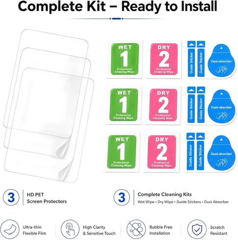 Model-Specific Custom Fit for Olympus OM-1 OM-1 Mark II Digital Camera Soft Screen Protector, 3 Pack High Definition Soft PET Film for OM1 OM1-2 Ultra-clear, Full-Screen Edge-to-Edge,Bubble-Free in Saudi Arabia