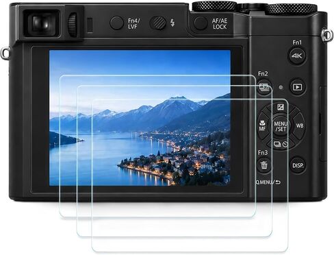 Model-Specific Custom Fit for Panasonic Lumix DC-ZS99 Camera Screen Protector – 3-Pack, 0.3mm 9H Hardness for Panasonic Lumix LX100 / LX100 II Tempered Glass, Edge-to-Edge, Bubble-Free, Anti-Scratch in Kuwait
