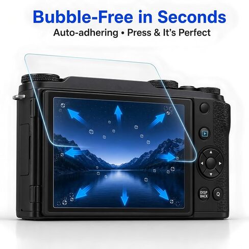 Model-Specific Custom Fit for Fujifilm X-M5/Fuji XM5 Camera Screen Protector – 3-Pack, 0.3mm 9H Hardness Tempered Glass, Full-Screen Edge-to-Edge, Crystal Clear, Bubble-Free, Anti-Scratch in Saudi Arabia
