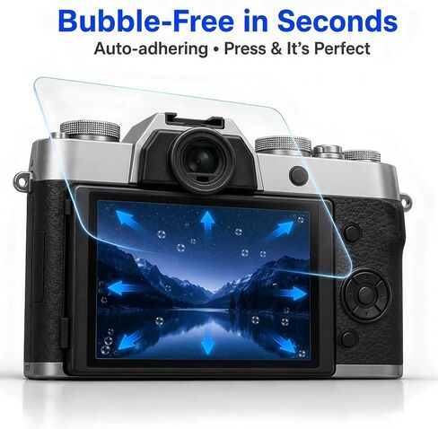 Model-Specific Custom Fit for Fujifilm X-T50 Fuji XT50 Camera Screen Protector – 3-Pack, 0.3mm 9H Hardness Tempered Glass, Full-Screen Edge-to-Edge, Crystal Clear, Bubble-Free, Anti-Scratch in Saudi Arabia