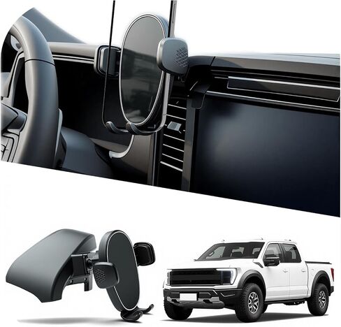 Phone Holder for F150 (2021-2024 2025, 14th Gen), Dash Phone Mount for Truck, 360° Mobile Holder, Hands Free Automobile Cradlest for iPhone, Samsung & Android, Car Gadgets & Accessories for Ford F-150 in Kuwait
