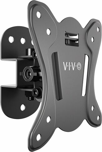 VIVO Compact TV Wall Mount for 13 to 32 inch Screens up to 55 lbs, Tilt and Swivel, Single Stud, Low Profile 3 inches from Wall, VESA 75x75 and 100x100, Black, MOUNT-TS132K in Kuwait