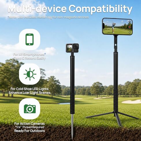 Golf Tripod for Swing Recording & Analysis, 59" Extra-Height in Kuwait