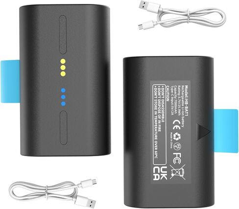 2 Pack Extra Outdoor Camera Battery Pack Compatible with SimpliSafe Wireless Outdoor Security Camera CMOB1 CM0B1 SCM301 with Type-C Charge Cable Upgraded 7000mAh Capacity Battery Model SSCAM-BAT1 in Kuwait