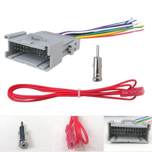 Car Stereo Radio Wiring Harness Adapter Connector Replacement Compatible with Pontiac Grand Prix 2004-2008 in Kuwait