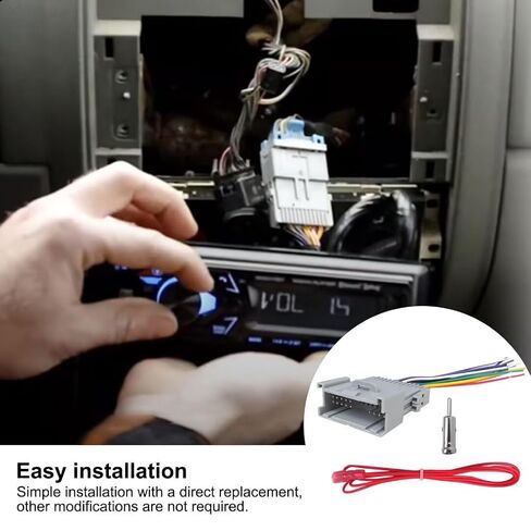 Car Stereo Radio Wiring Harness Adapter Connector Replacement Compatible with Pontiac Grand Prix 2004-2008 in Kuwait