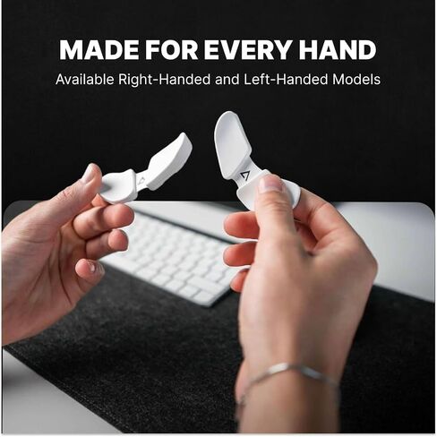 DELTAHUB Carpio 2.0 - Left & Right Handed Ergonomic Wrist Rest for Mouse and Keyboard, Carpal Tunnel Support, Pain Relief, Anti-Fatigue, Easy Glide, Office Computer, Laptop, Gaming - Small, Black in Kuwait
