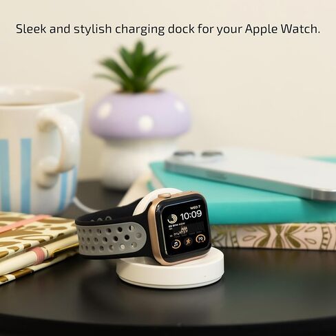 Merkury Innovations Magnetic Charging Dock for Apple Watch, USB-C, White in Kuwait
