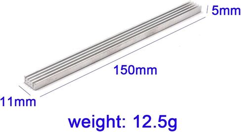 3 Pack 150x11x5mm Aluminum Strip Radiator for LED Light COB 15cm 150mm Cooling Slats in Kuwait