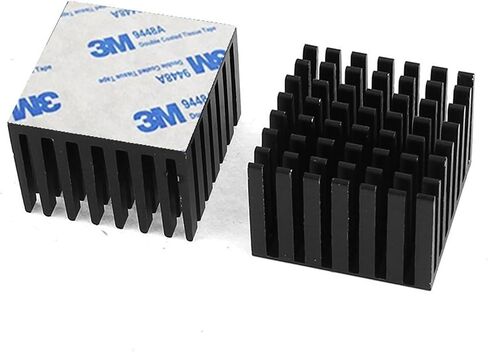 2pcs Anodized Black Aluminum Radiator 28x28x20mm Cooler in Kuwait