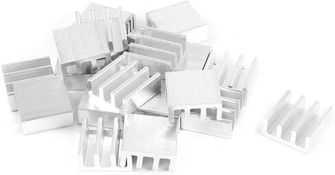 10pcs Aluminum Heat Sink 11x11x5mm Chip Cooler RAM, Memory, IC DC Converter in Kuwait