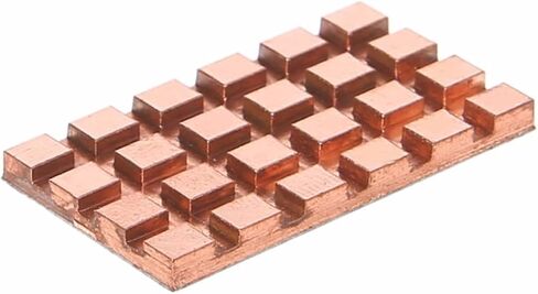 2 Pcs Pure Copper Radiator Mini Interface Network Card Cooling 28x16x2mm C26 in Saudi Arabia