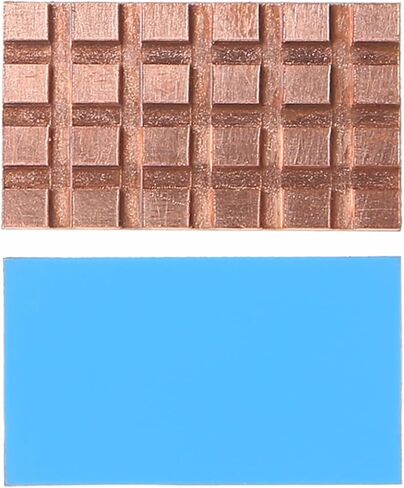 2 Pcs Pure Copper Radiator Mini Interface Network Card Cooling 28x16x2mm C26 in Saudi Arabia