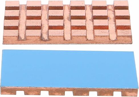 2 Pcs Pure Copper Radiator Mini Interface Network Card Cooling 28x16x2mm C26 in Saudi Arabia