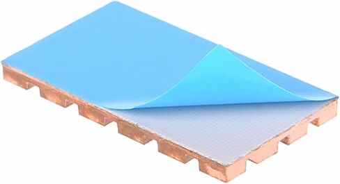2 Pcs Pure Copper Radiator Mini Interface Network Card Cooling 28x16x2mm C26 in Saudi Arabia
